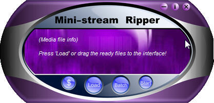 Mini-stream Ripper : Main window