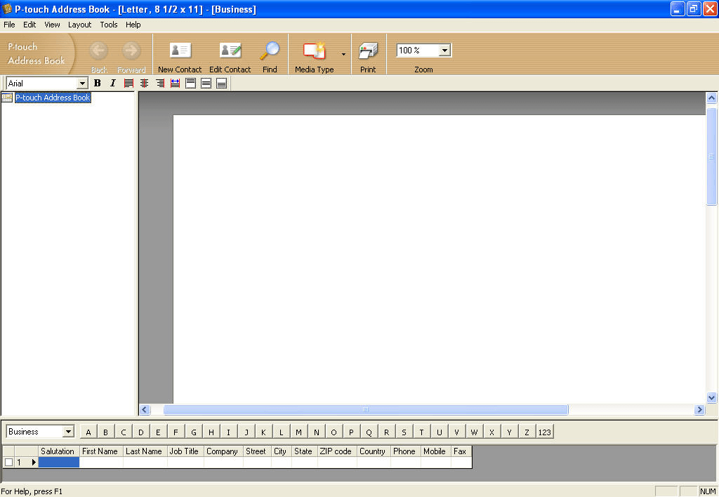 P-touch Editor 5.0 : P-touch Editor Snapshot