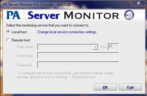PA Server Monitor Pro 4.0 : General view