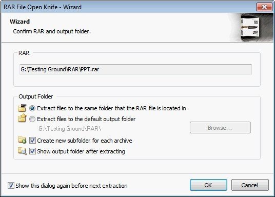 RAR File Open Knife - Free Opener 2.1 : Wizard