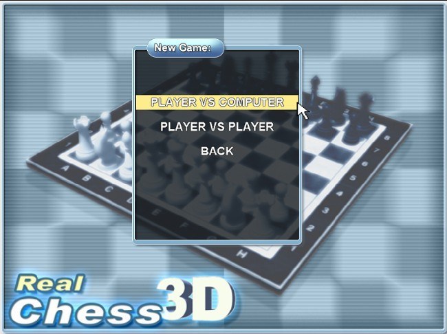 Real Chess : Selecting Game Mode