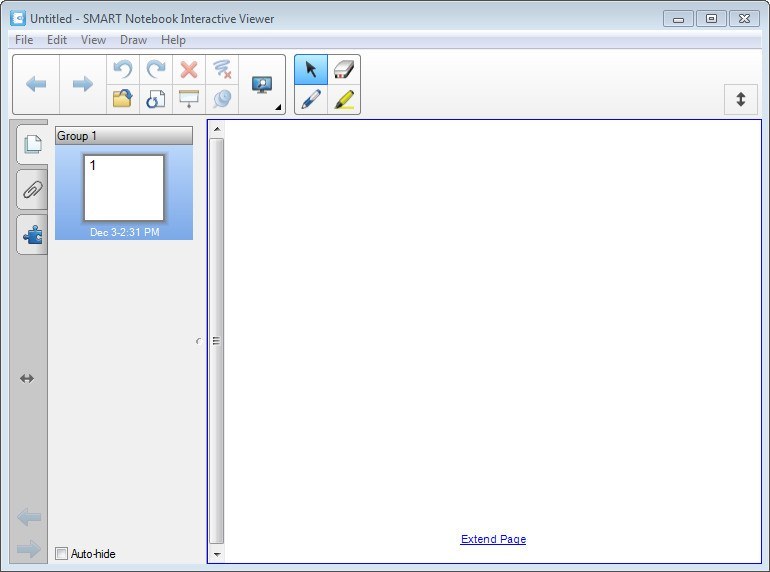 SMART Notebook Interactive Viewer 2.0 : Main window