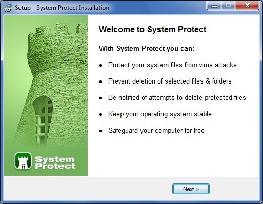 System Protect 1.0 : Setup Wizard