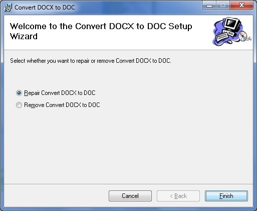 Convert Docx to Doc 29.1 : Setup Wizard