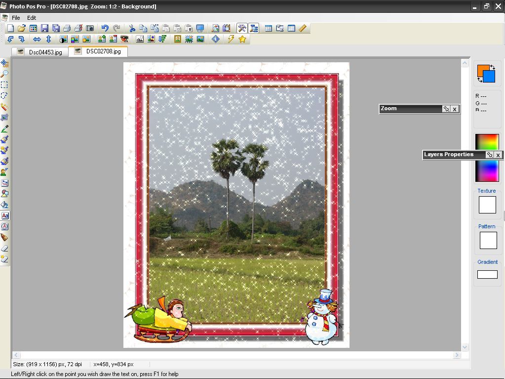 Christmas and New Year Frames Pack 1.0 : Frame with image and effects