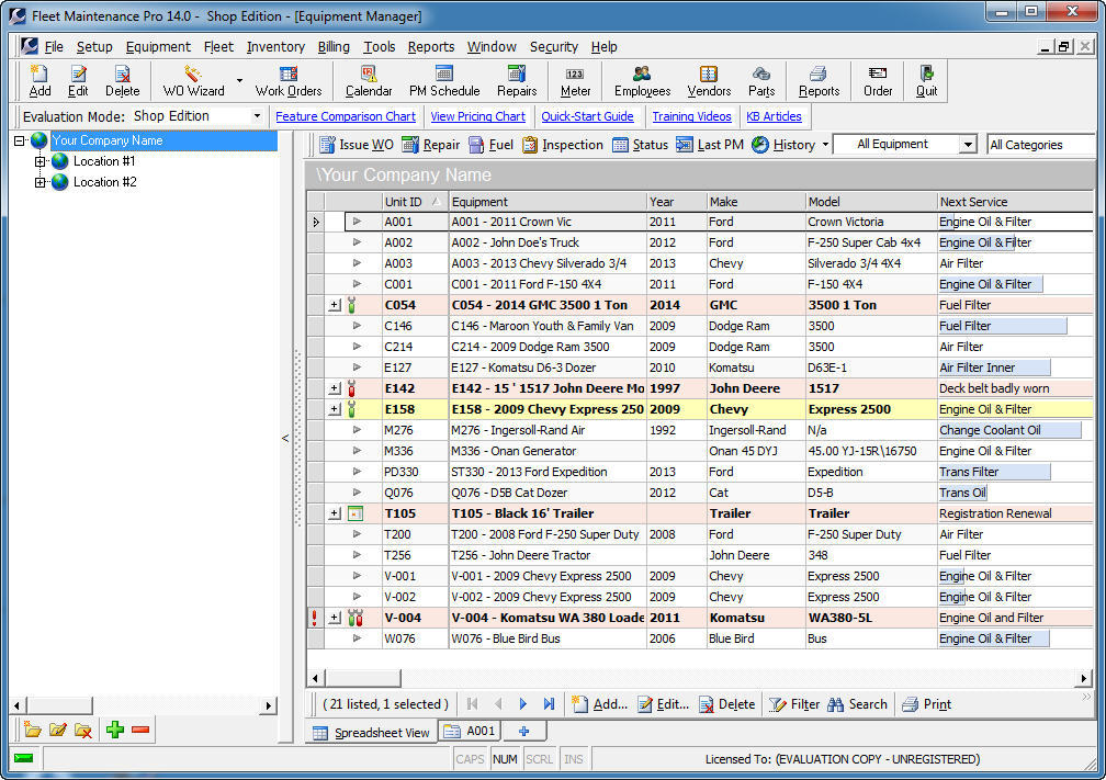 Fleet Maintenance Pro Screenshots Software Informer