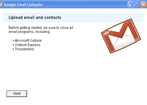 Google Email Uploader 1.1 : STEP 1