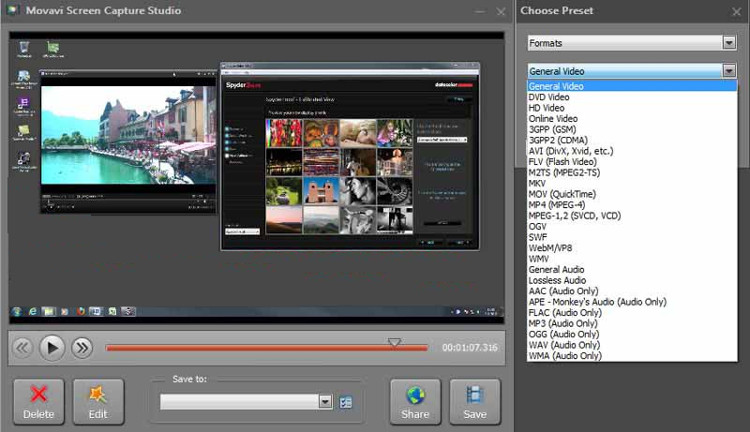 Movavi Screen Capture Studio 6.3 : Screen capture