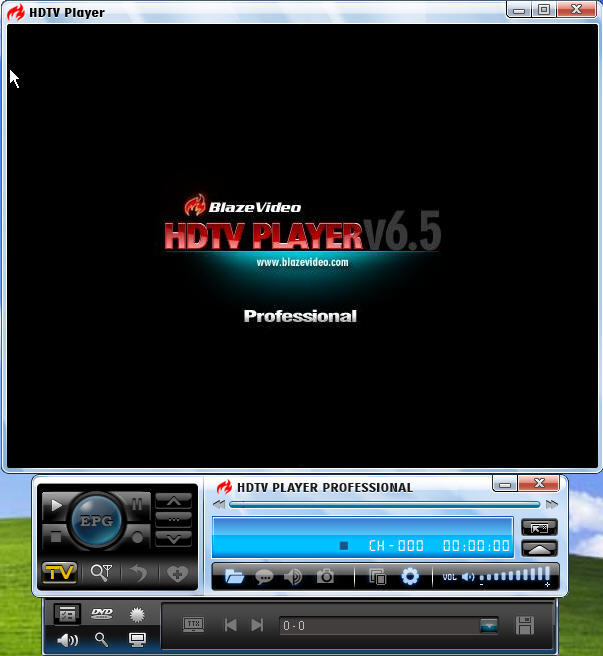 BlazeVideo HDTV Player Professional 6.5 : Main window