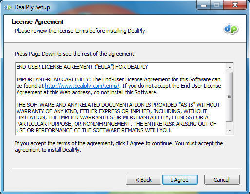 DealPly : License Agreement