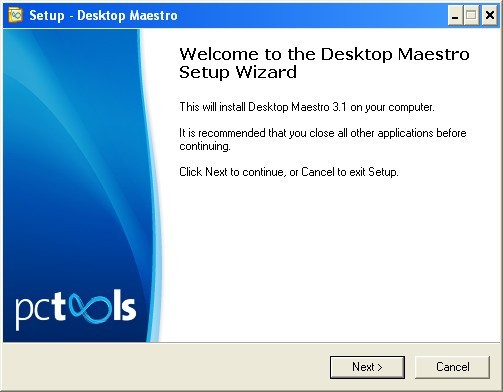 Desktop Maestro 3.1 : Main window