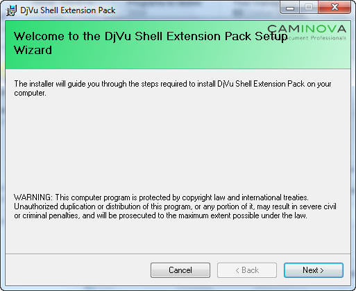 DjVu Shell Extension Pack 7.0 : Main View