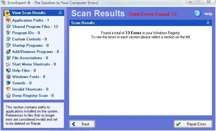 Error Expert 1.5 : Scan
