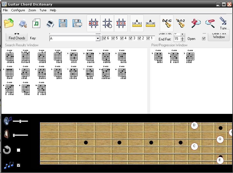 Guitar Chord Finder 1.0 : Guitar Chord Finder-Playing a chord progression
