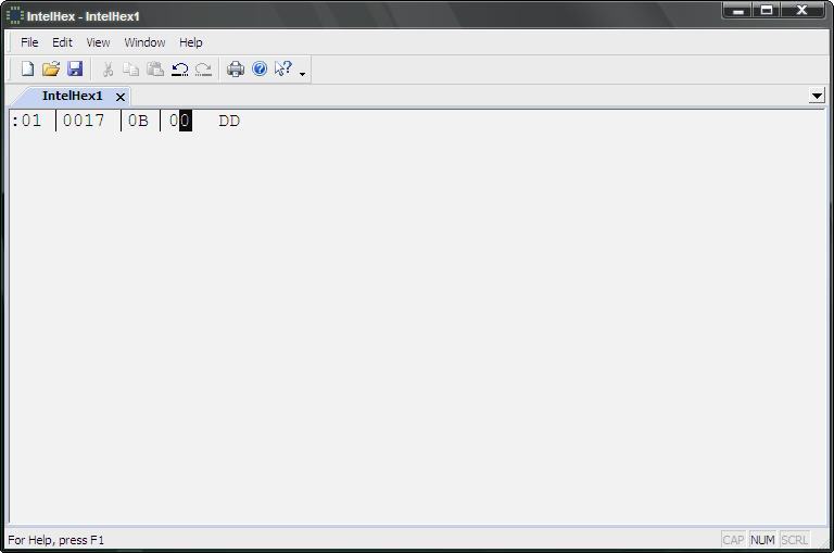 IHEX Editor : Main window