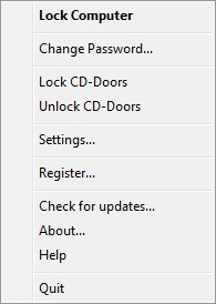 Lock My PC 4.9 : Main Menu