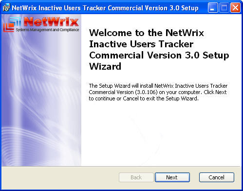 NetWrix Inactive Users Tracker 3.0 : Main window