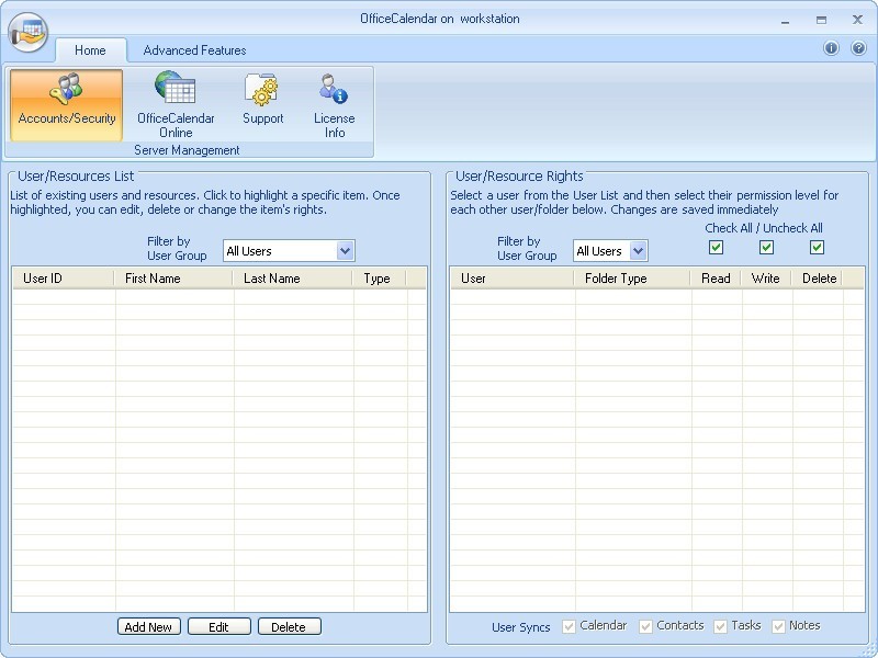 OfficeCalendar 10.0 : Main Window