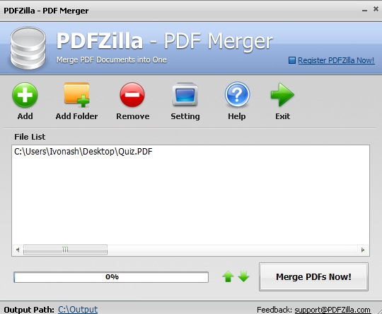 PDFZilla 3.5 : PDF Merger