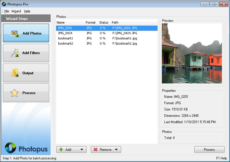 Photopus Pro 1.4 : Main Window