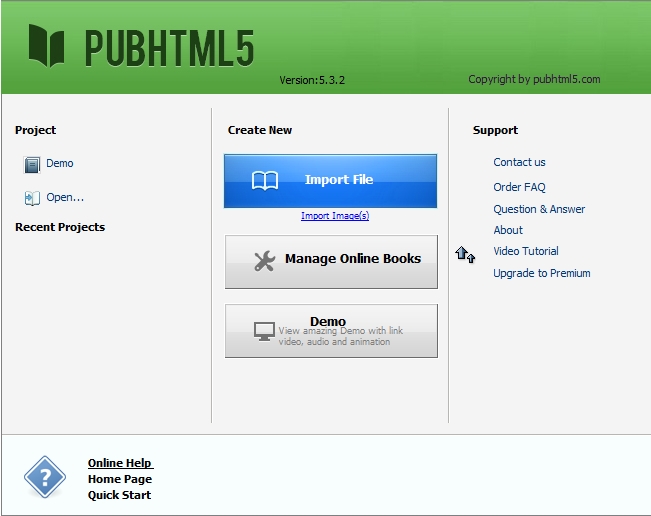 PUB HTML5 5.3 : Wizard
