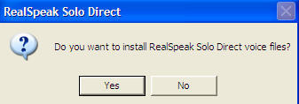 RealSpeak Solo Direct Sin-Ji 1.0 : Main window