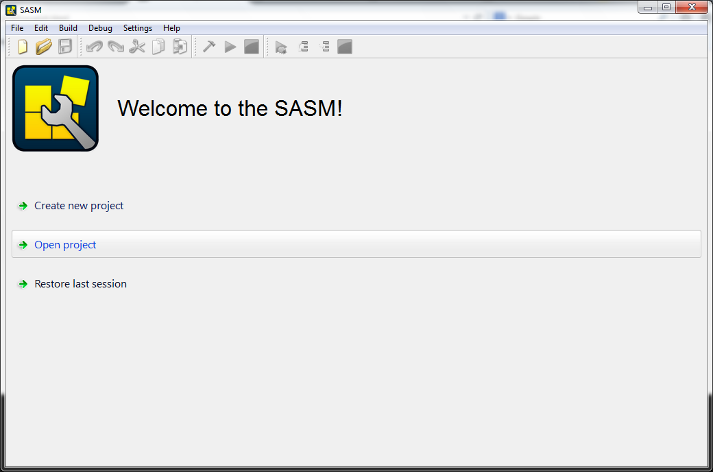 SASM 3.0 : Main window