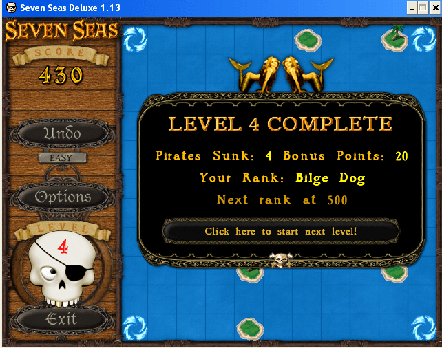 Seven Seas 1.0 : Level Complete