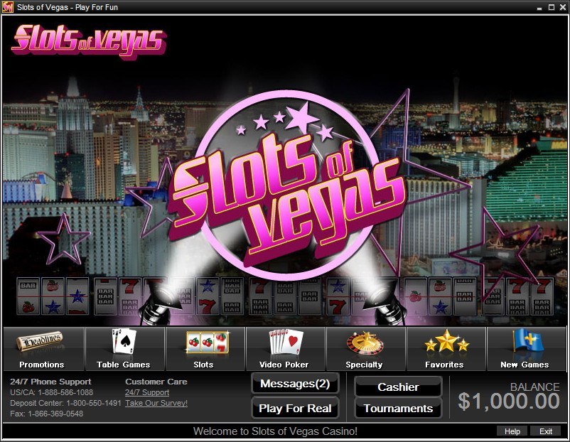 Slots of Vegas 12.0 : Main Screen