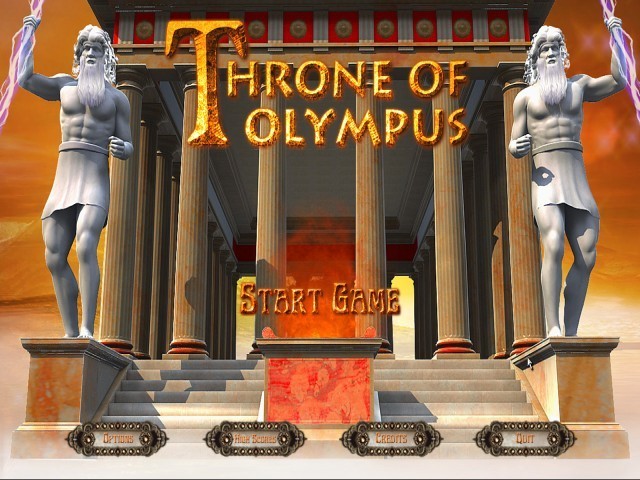 Throne of Olympus : Main screen