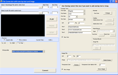 Video Edit Mobile SDK ActiveX 7.0 : Main Window