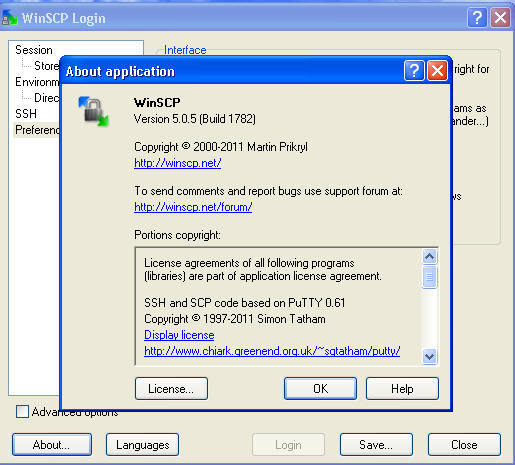 WinSCP 5.0 beta : Main window