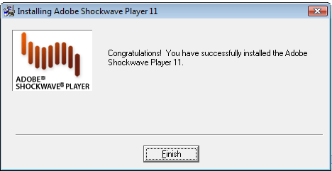 Adobe Shockwave Player 10.3 : installation