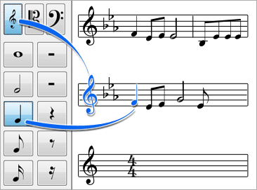 Crescendo Music Notation Editor 8.13 : Main Window