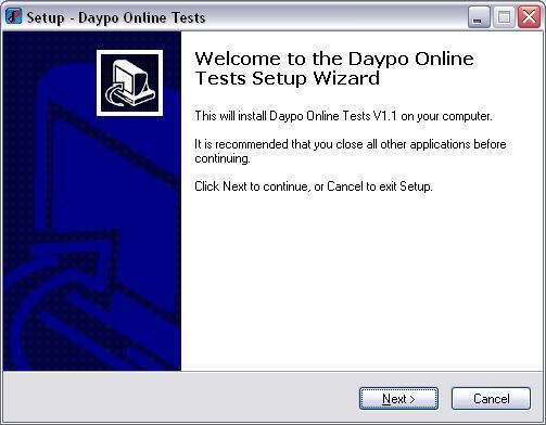 Daypo Online Tests 1.1 : Setup