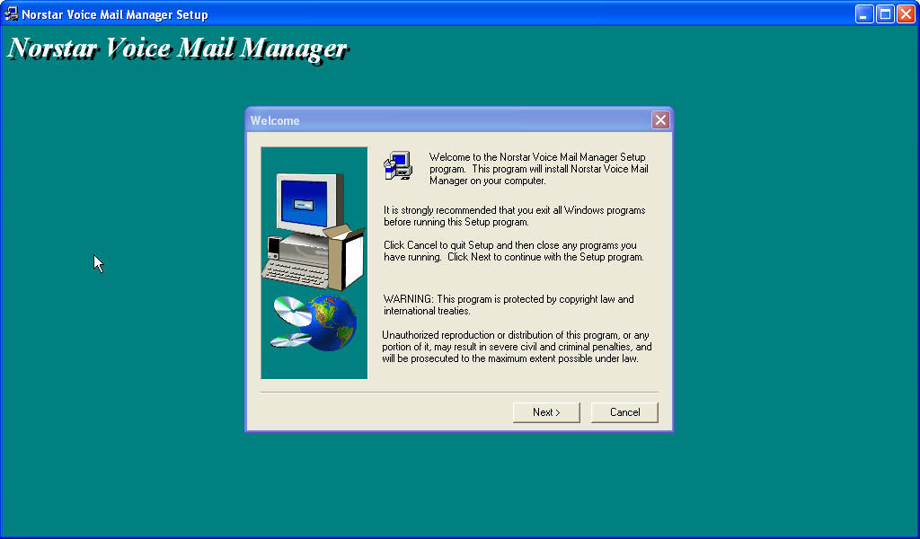 Norstar Voice Mail Manager 3.0 : Main window