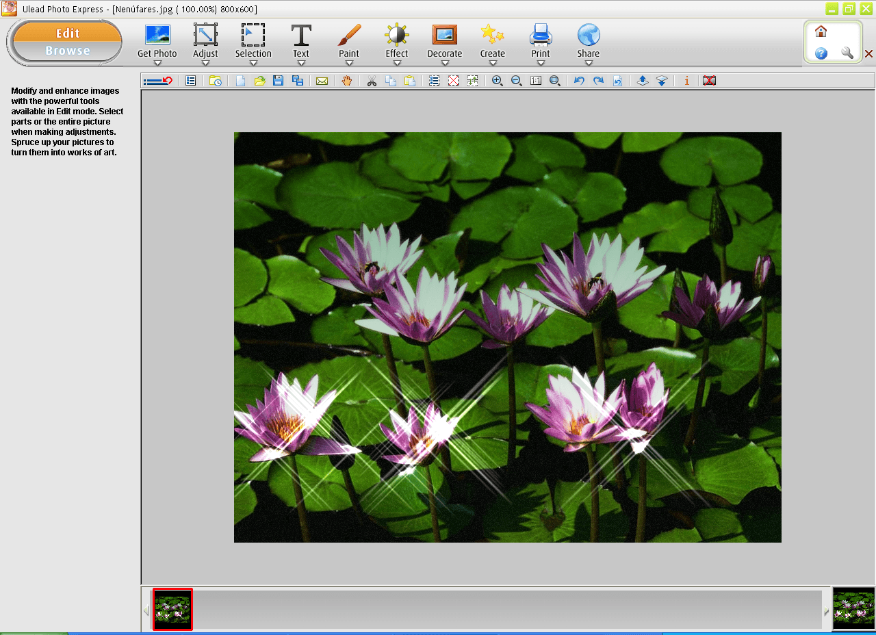 Ulead Photo Express : Applying Photographic Effects