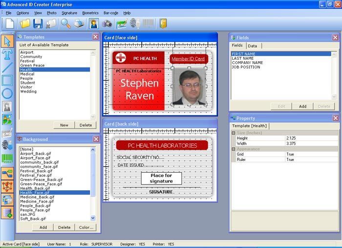 Advanced ID Creator Enterprise 9.2 : Main Window