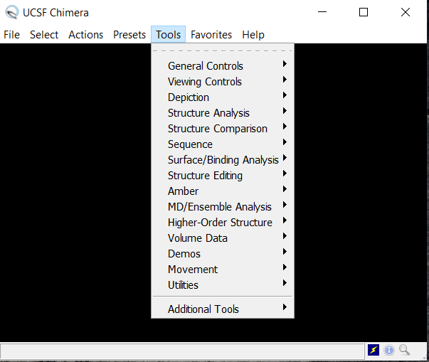 Chimera 1.1 : Tools tab