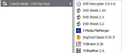 Cole2k Media - DVD Rip Pack 1.0 : Tools