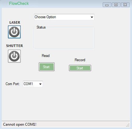 FlowCheck 3.1 : Main Screen