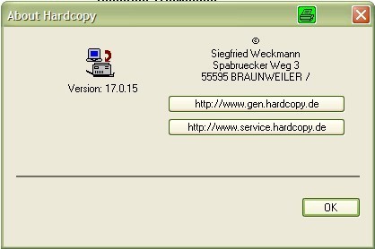 Hardcopy 17.0 : Program Information
