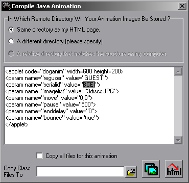 Java Animator 1.7 : Compiling