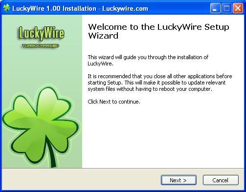 LuckyWire 1.0 : Installing