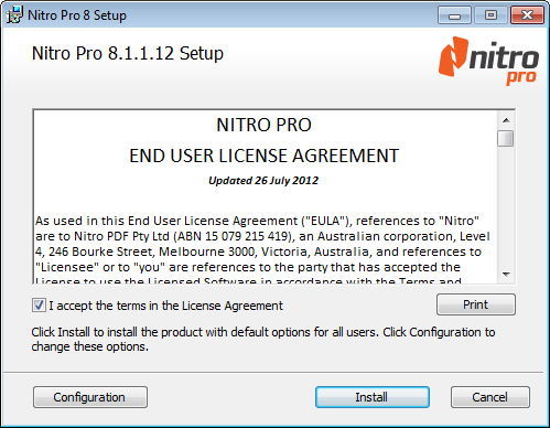 Nitro Pro 8.1 : The Installer