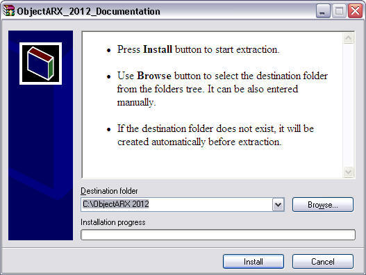 ObjectARX 2010 Documentation 1.0 : Main window