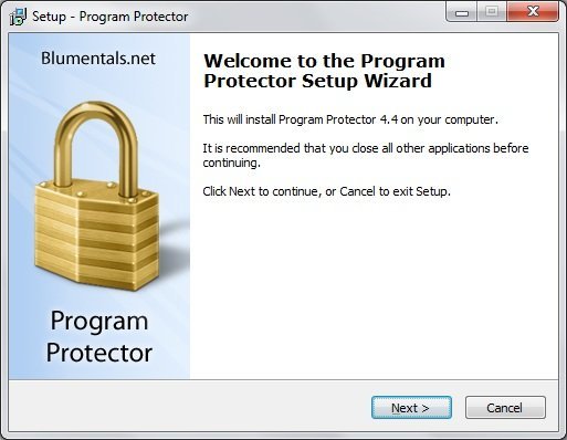 Program Protector 4.4 : Setup Wizard