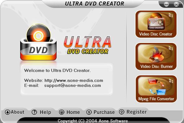 Ultra DVD Creator 2.7 : Start