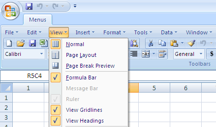 Classic Menu for Excel 2007 7.0 : Main window