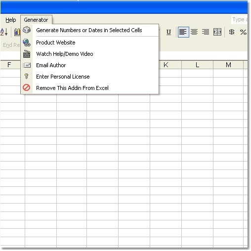 Excel Random Number or Date Generator Software 7.0 : Overview